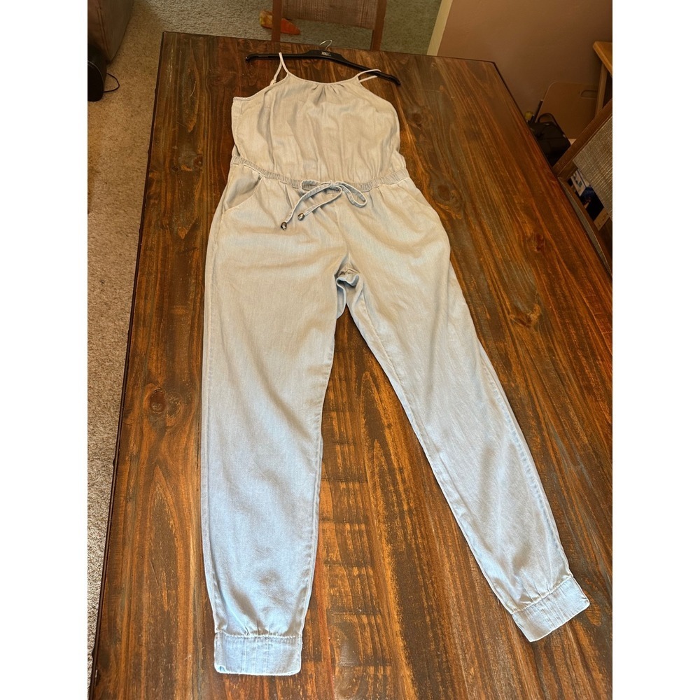 Venus Jumpsuit Drawstring Waist Sleeveless Casual Comfy Blue Size‎ 10 Resortwear